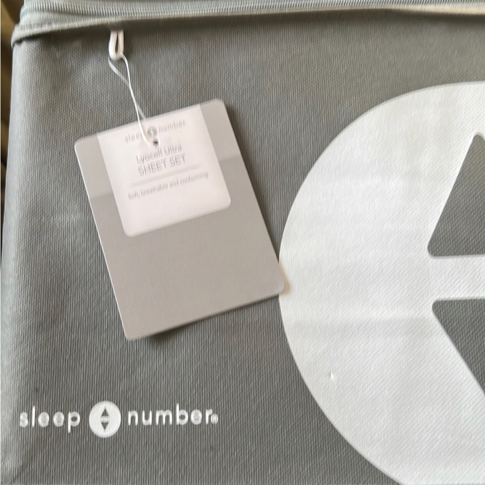 Sleep Number Lyocell Ultra Sheet Set Cloud Gray Eastern King